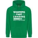 Warning Fart Loading Funny Farting Dad Childrens Kids Hoodie Irish Green