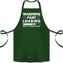 Warning Fart Loading Funny Farting Dad Cotton Apron 100% Organic Forest Green