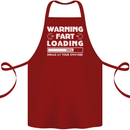 Warning Fart Loading Funny Farting Dad Cotton Apron 100% Organic Maroon