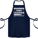 Warning Fart Loading Funny Farting Dad Cotton Apron 100% Organic Navy Blue