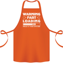 Warning Fart Loading Funny Farting Dad Cotton Apron 100% Organic Orange