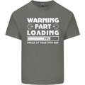 Warning Fart Loading Funny Farting Dad Kids T-Shirt Childrens Charcoal