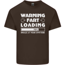 Warning Fart Loading Funny Farting Dad Kids T-Shirt Childrens Chocolate