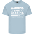 Warning Fart Loading Funny Farting Dad Kids T-Shirt Childrens Light Blue