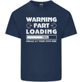 Warning Fart Loading Funny Farting Dad Kids T-Shirt Childrens Navy Blue