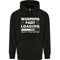 Warning Fart Loading Funny Farting Dad Mens 80% Cotton Hoodie Black