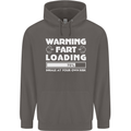 Warning Fart Loading Funny Farting Dad Mens 80% Cotton Hoodie Charcoal