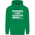 Warning Fart Loading Funny Farting Dad Mens 80% Cotton Hoodie Irish Green