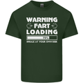 Warning Fart Loading Funny Farting Dad Mens Cotton T-Shirt Tee Top Forest Green