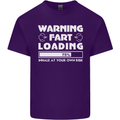 Warning Fart Loading Funny Farting Dad Mens Cotton T-Shirt Tee Top Purple