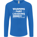 Warning Fart Loading Funny Farting Dad Mens Long Sleeve T-Shirt Royal Blue