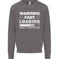 Warning Fart Loading Funny Farting Dad Mens Sweatshirt Jumper Charcoal