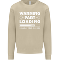 Warning Fart Loading Funny Farting Dad Mens Sweatshirt Jumper Sand