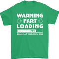 Warning Fart Loading Funny Farting Dad Mens T-Shirt Cotton Gildan Irish Green
