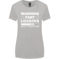 Warning Fart Loading Funny Farting Dad Womens Wider Cut T-Shirt Sports Grey