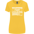 Warning Fart Loading Funny Farting Dad Womens Wider Cut T-Shirt Yellow