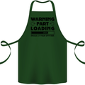 Warning Fart Loading Funny Farting Rude Cotton Apron 100% Organic Forest Green