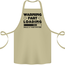 Warning Fart Loading Funny Farting Rude Cotton Apron 100% Organic Khaki