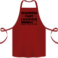 Warning Fart Loading Funny Farting Rude Cotton Apron 100% Organic Maroon