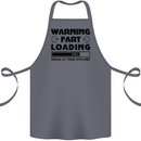 Warning Fart Loading Funny Farting Rude Cotton Apron 100% Organic Steel