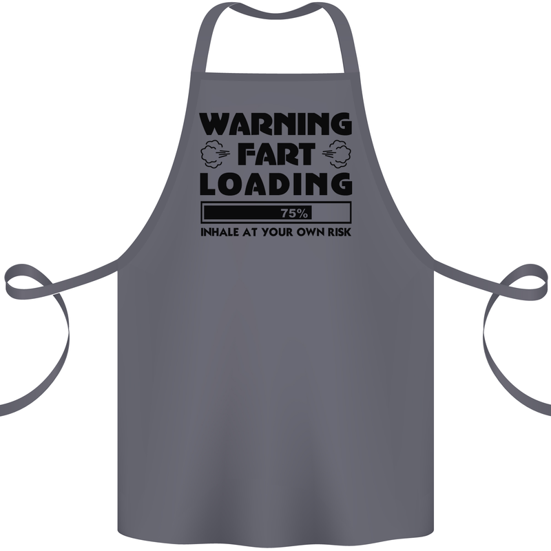 Warning Fart Loading Funny Farting Rude Cotton Apron 100% Organic Steel