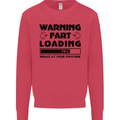 Warning Fart Loading Funny Farting Rude Kids Sweatshirt Jumper Heliconia