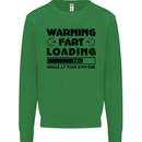 Warning Fart Loading Funny Farting Rude Kids Sweatshirt Jumper Irish Green