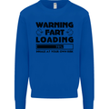 Warning Fart Loading Funny Farting Rude Kids Sweatshirt Jumper Royal Blue