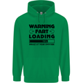 Warning Fart Loading Funny Farting Rude Mens 80% Cotton Hoodie Irish Green