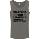 Warning Fart Loading Funny Farting Rude Mens Vest Tank Top Charcoal