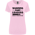 Warning Fart Loading Funny Farting Rude Womens Wider Cut T-Shirt Light Pink