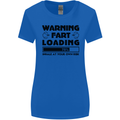 Warning Fart Loading Funny Farting Rude Womens Wider Cut T-Shirt Royal Blue