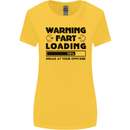 Warning Fart Loading Funny Farting Rude Womens Wider Cut T-Shirt Yellow