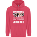 Warning May Start Talking About Anime Funny Childrens Kids Hoodie Heliconia