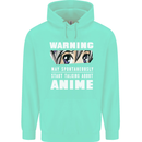 Warning May Start Talking About Anime Funny Mens 80% Cotton Hoodie Peppermint