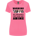 Warning May Start Talking About Anime Funny Womens Wider Cut T-Shirt Azalea