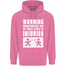 Warning Tools Builder Plumber Electrician Childrens Kids Hoodie Azalea