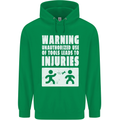 Warning Tools Builder Plumber Electrician Childrens Kids Hoodie Irish Green