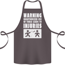 Warning Tools Builder Plumber Electrician Cotton Apron 100% Organic Dark Grey