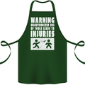 Warning Tools Builder Plumber Electrician Cotton Apron 100% Organic Forest Green