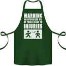 Warning Tools Builder Plumber Electrician Cotton Apron 100% Organic Forest Green