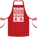 Warning Tools Builder Plumber Electrician Cotton Apron 100% Organic Red