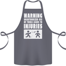 Warning Tools Builder Plumber Electrician Cotton Apron 100% Organic Steel