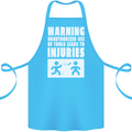 Warning Tools Builder Plumber Electrician Cotton Apron 100% Organic Turquoise