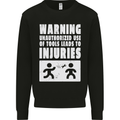 Warning Tools Builder Plumber Electrician Kids Sweatshirt Jumper Black