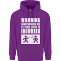 Warning Tools Builder Plumber Electrician Mens 80% Cotton Hoodie Purple