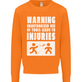 Warning Tools Builder Plumber Electrician Mens Sweatshirt Jumper Orange