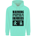 Warning Tools DIY Tradesman Carpenter Childrens Kids Hoodie Peppermint
