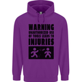 Warning Tools DIY Tradesman Carpenter Childrens Kids Hoodie Purple