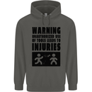 Warning Tools DIY Tradesman Carpenter Childrens Kids Hoodie Storm Grey
